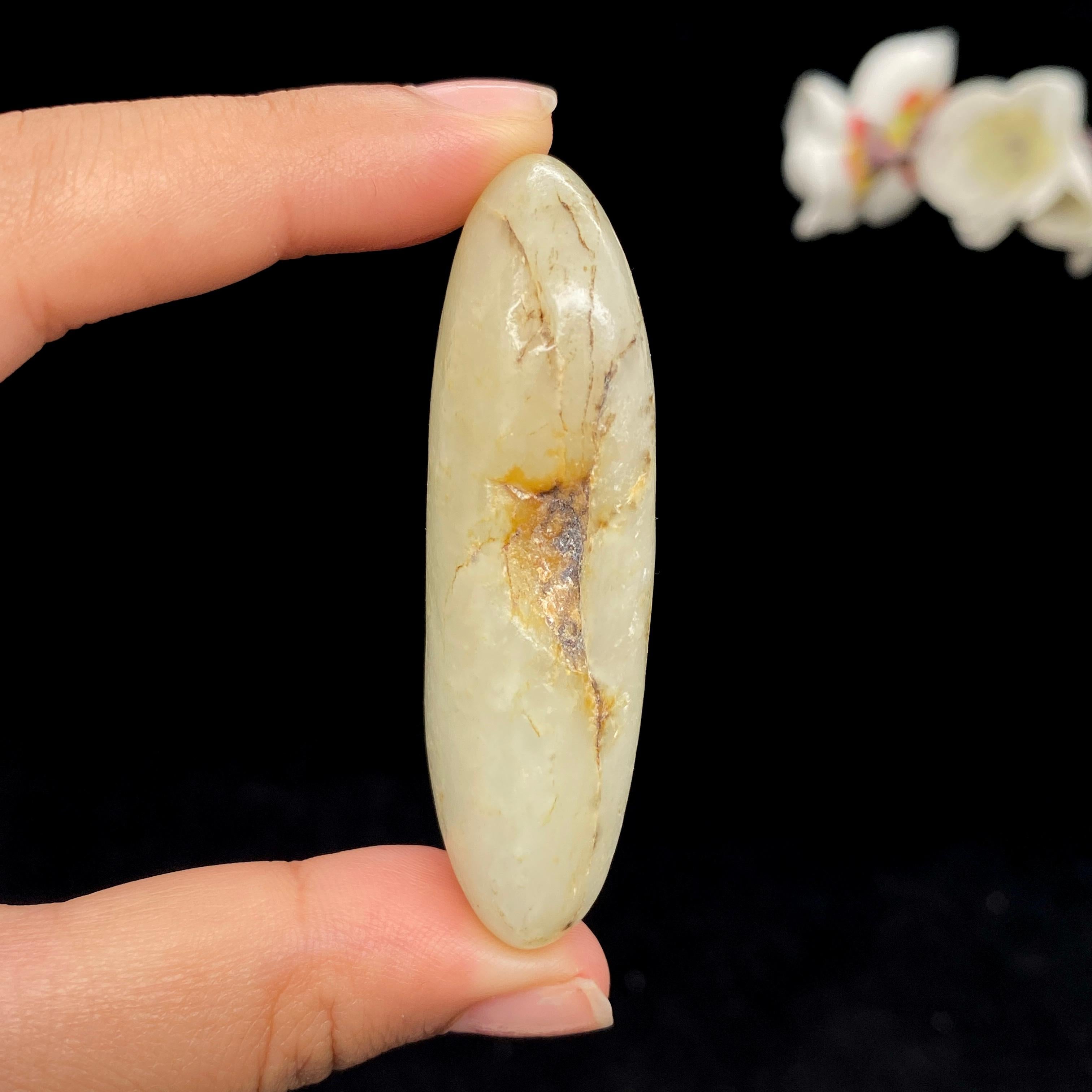 和田玉白玉籽料大挂件（44.3g）