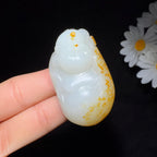 和田玉籽料收藏级挂件佛公（51.5g）