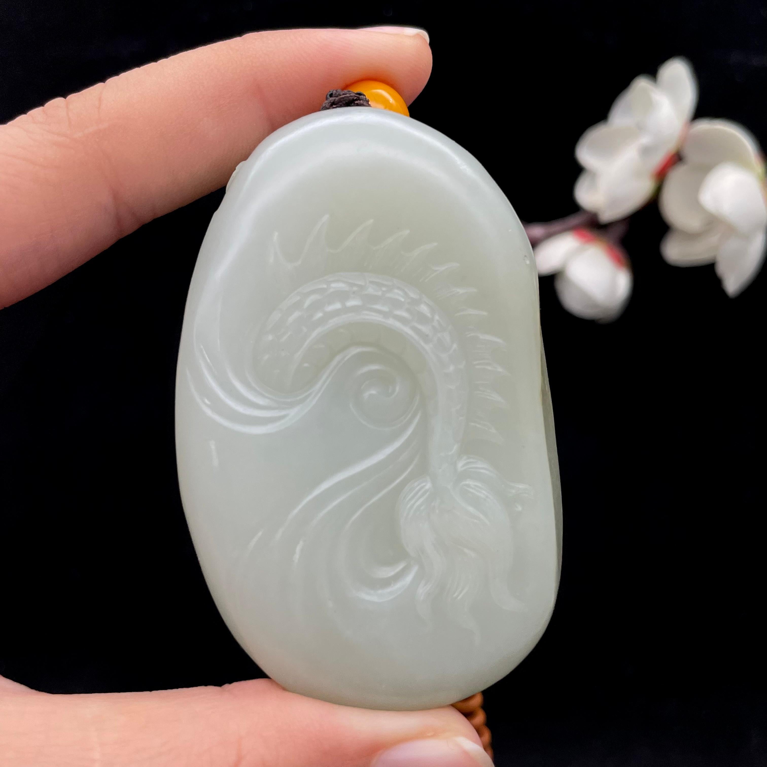 和田玉籽料【龙挂件】（99.1g）