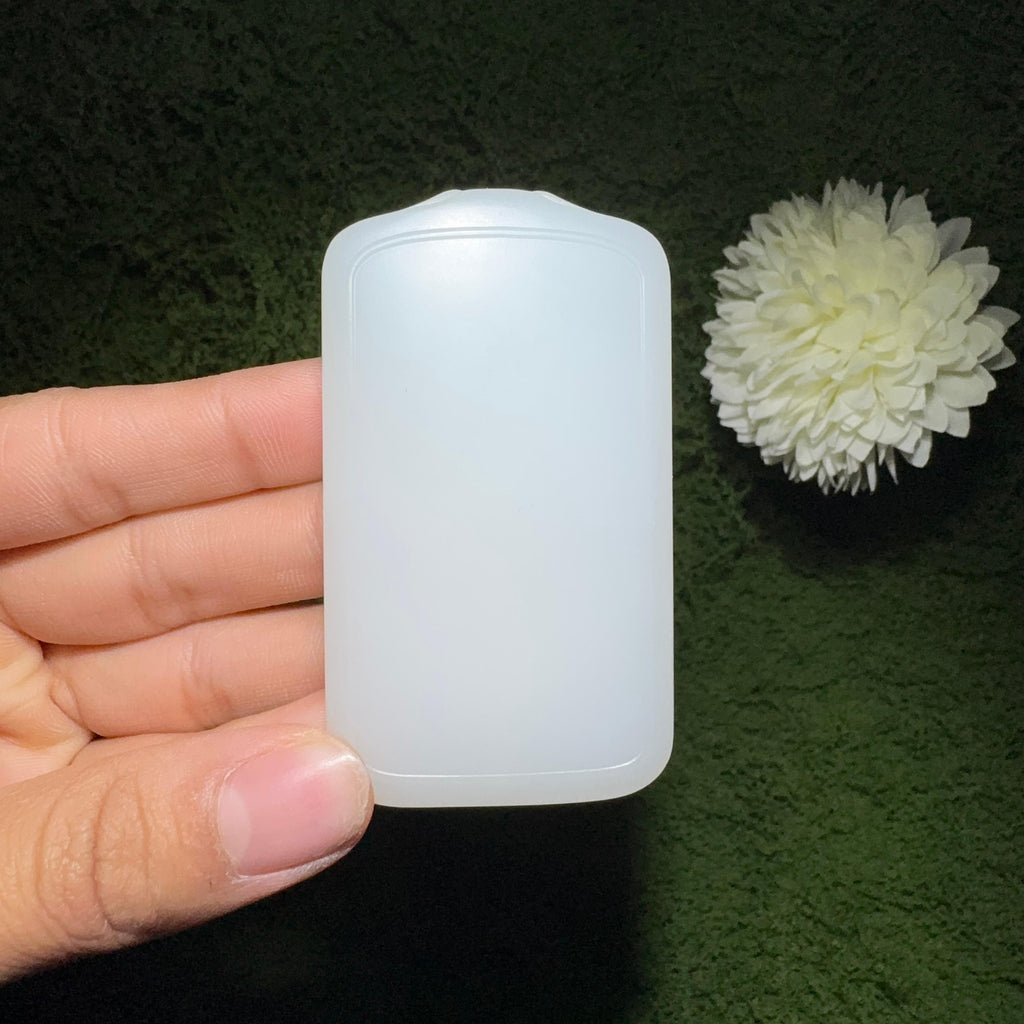 和田玉白玉平安无事牌（77.6g）