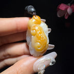 和田玉籽料挂件辈辈封侯（29.6g）