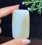 和田玉糖白平安无事牌（57.2g）