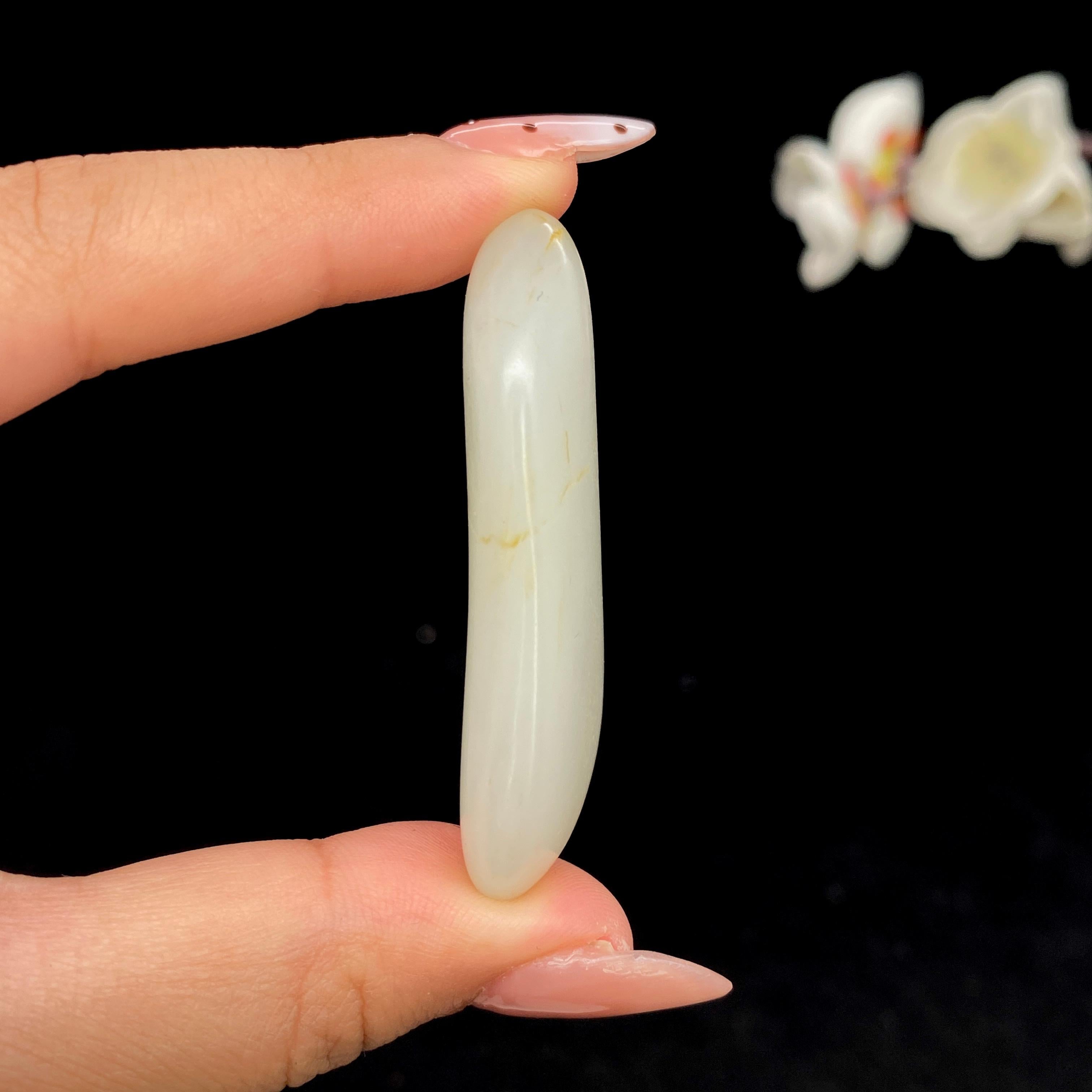 和田玉白玉籽料挂件（24.9g）