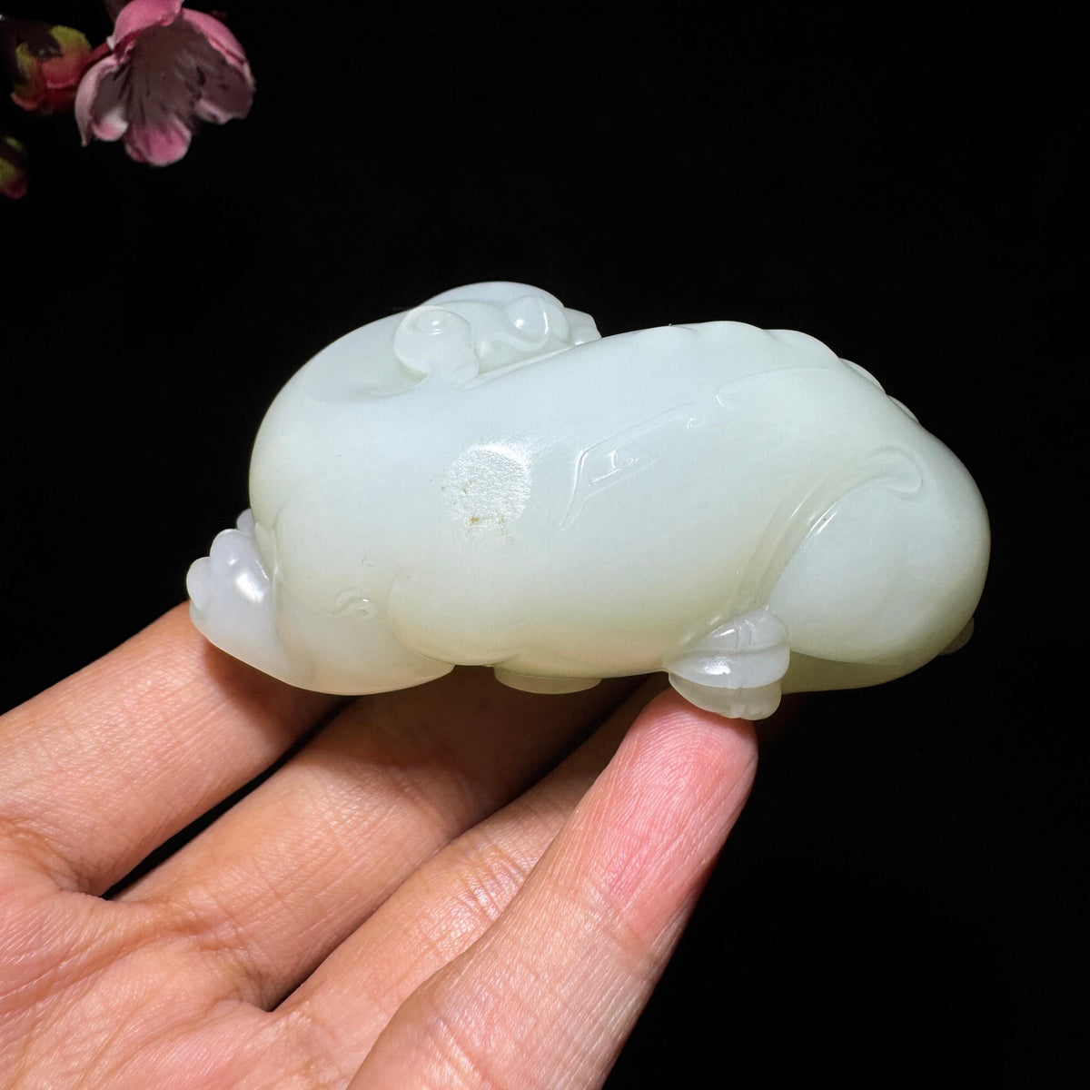 和田玉籽料白玉貔貅（161.5g）