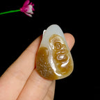 和田山料糖白玉弥勒佛挂件（19.8g）