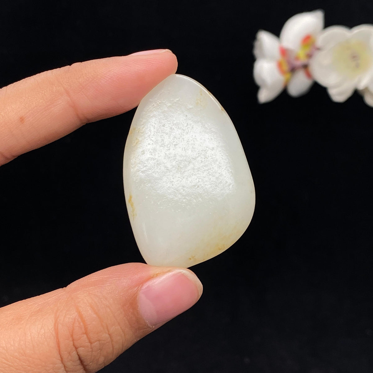 和田玉白玉籽料挂件（25.3g）
