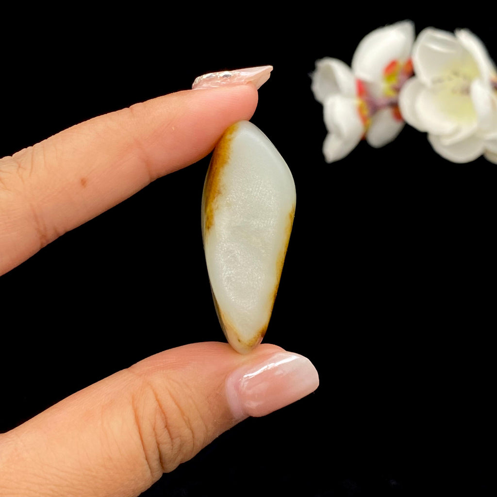 和田玉秋梨黄皮籽料挂件（26.8g）