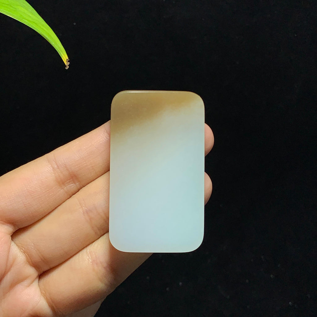 和田山料糖白玉无事牌挂件（37.2g）