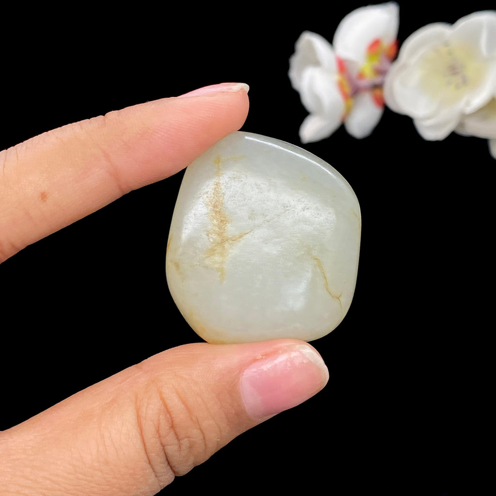 和田玉黄皮青花底籽料挂件（27.7g）