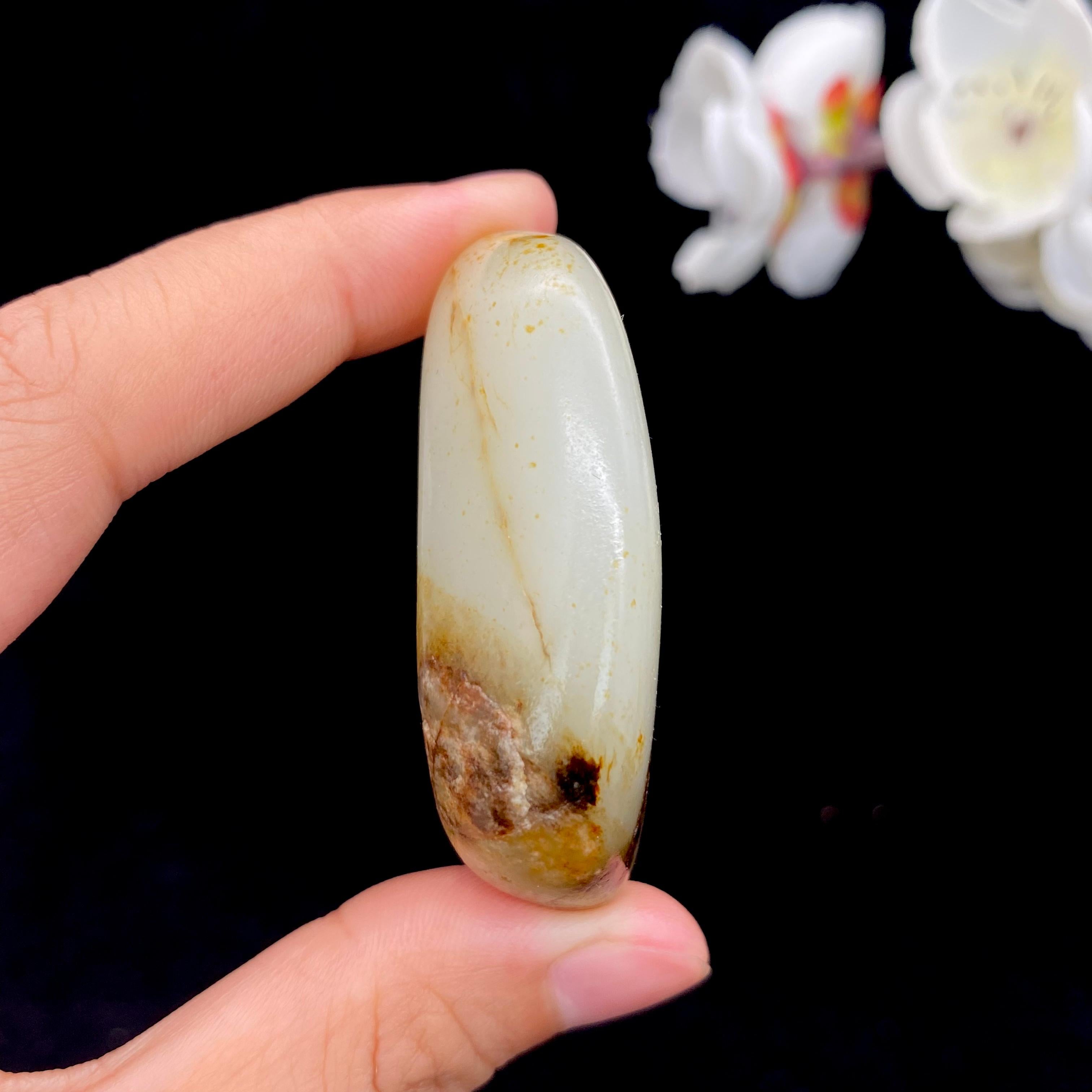 和田玉聚黄皮籽料原石（51.3g）