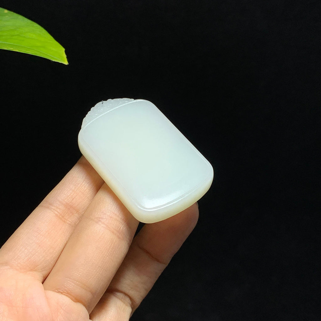 和田山料白玉无事牌挂件（36.3g）
