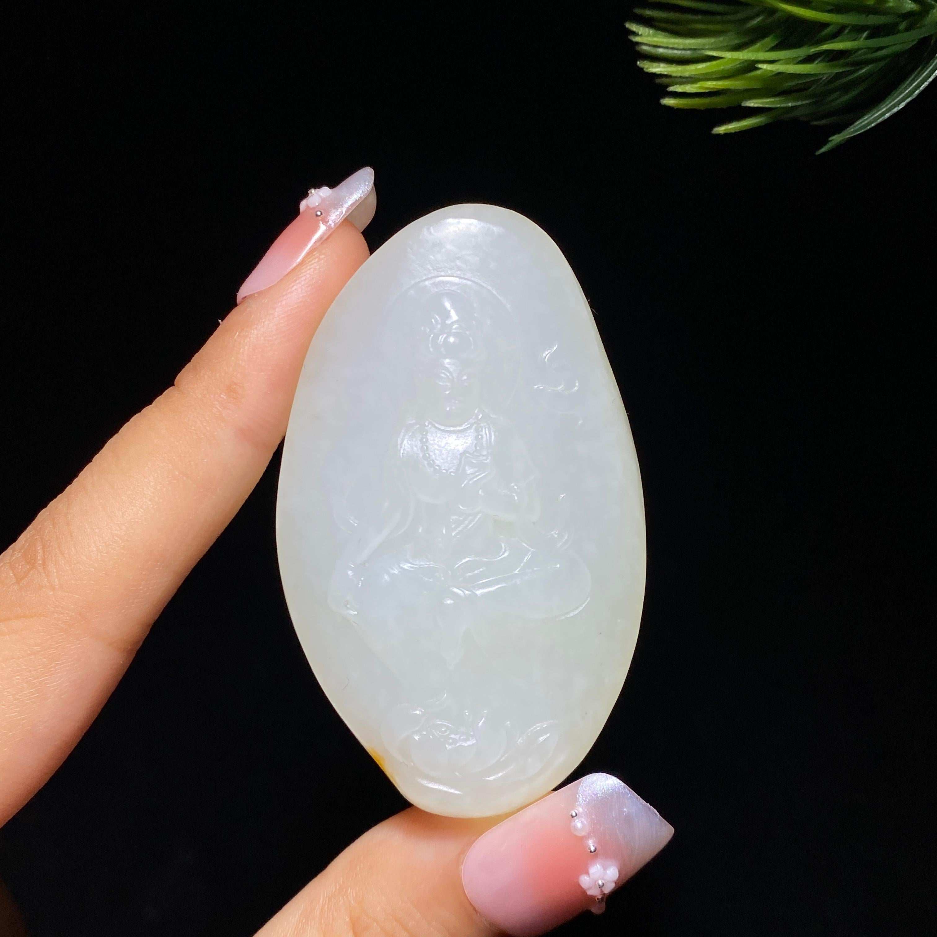 和田玉籽料观音（48.1g）