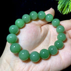 和田玉碧玉圆珠手串（43.0g）