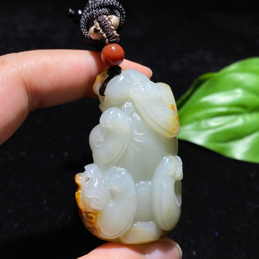 和田玉籽料貔貅挂件（48.1g）