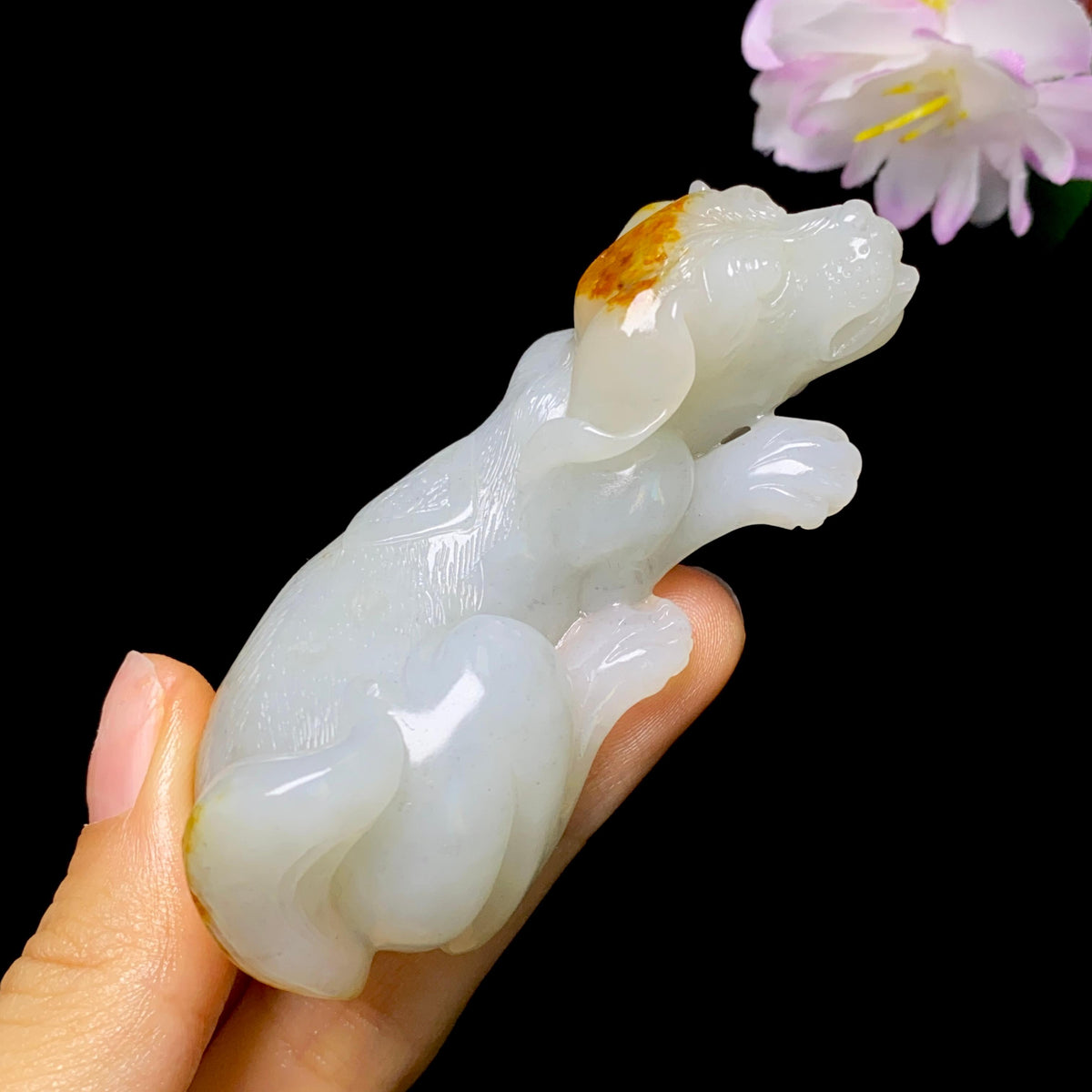 和田玉籽料旺财手把件（69.0g）