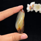 和田玉聚红皮青花籽料大挂件（52.6g）