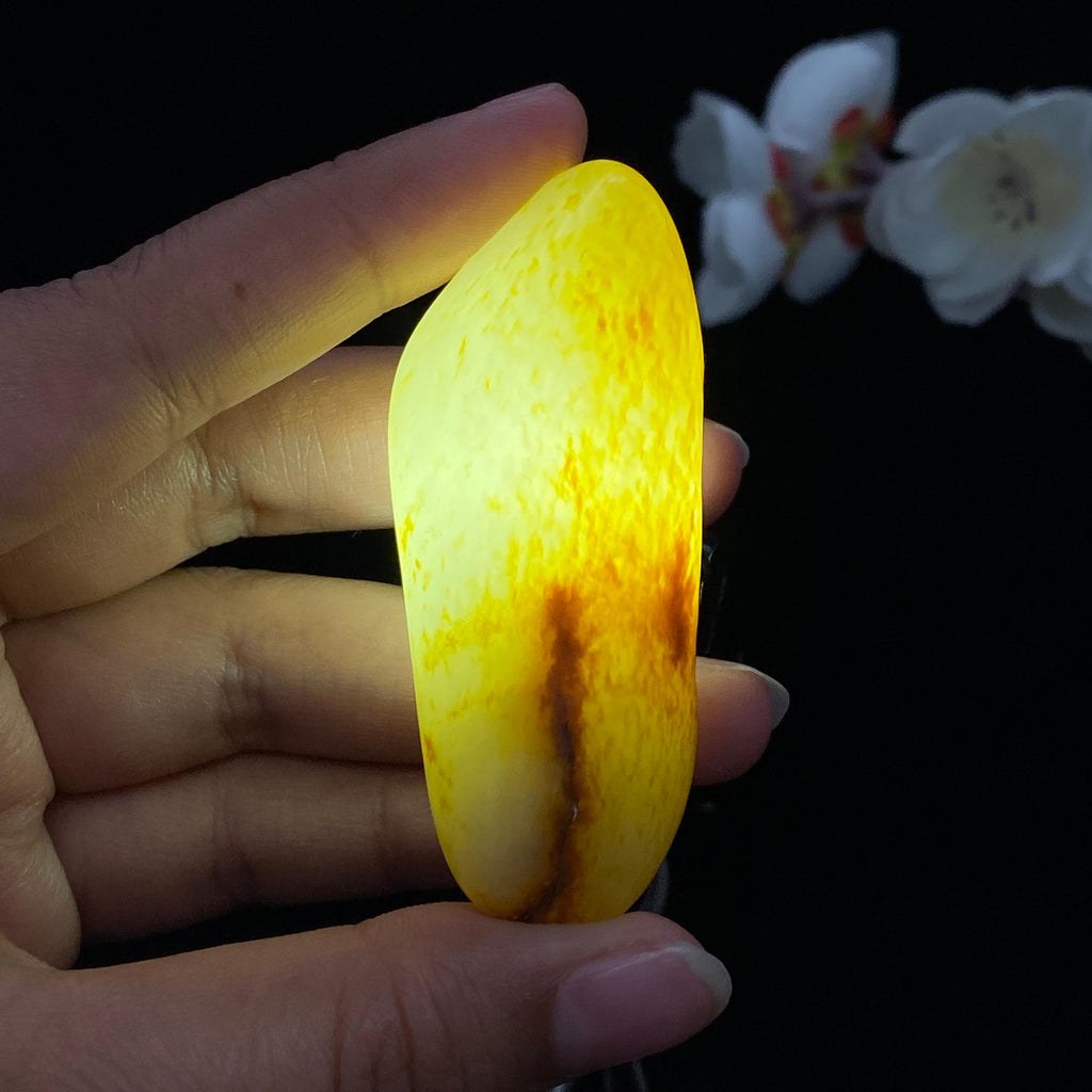 和田玉洒金皮籽料大挂件（51.3g）