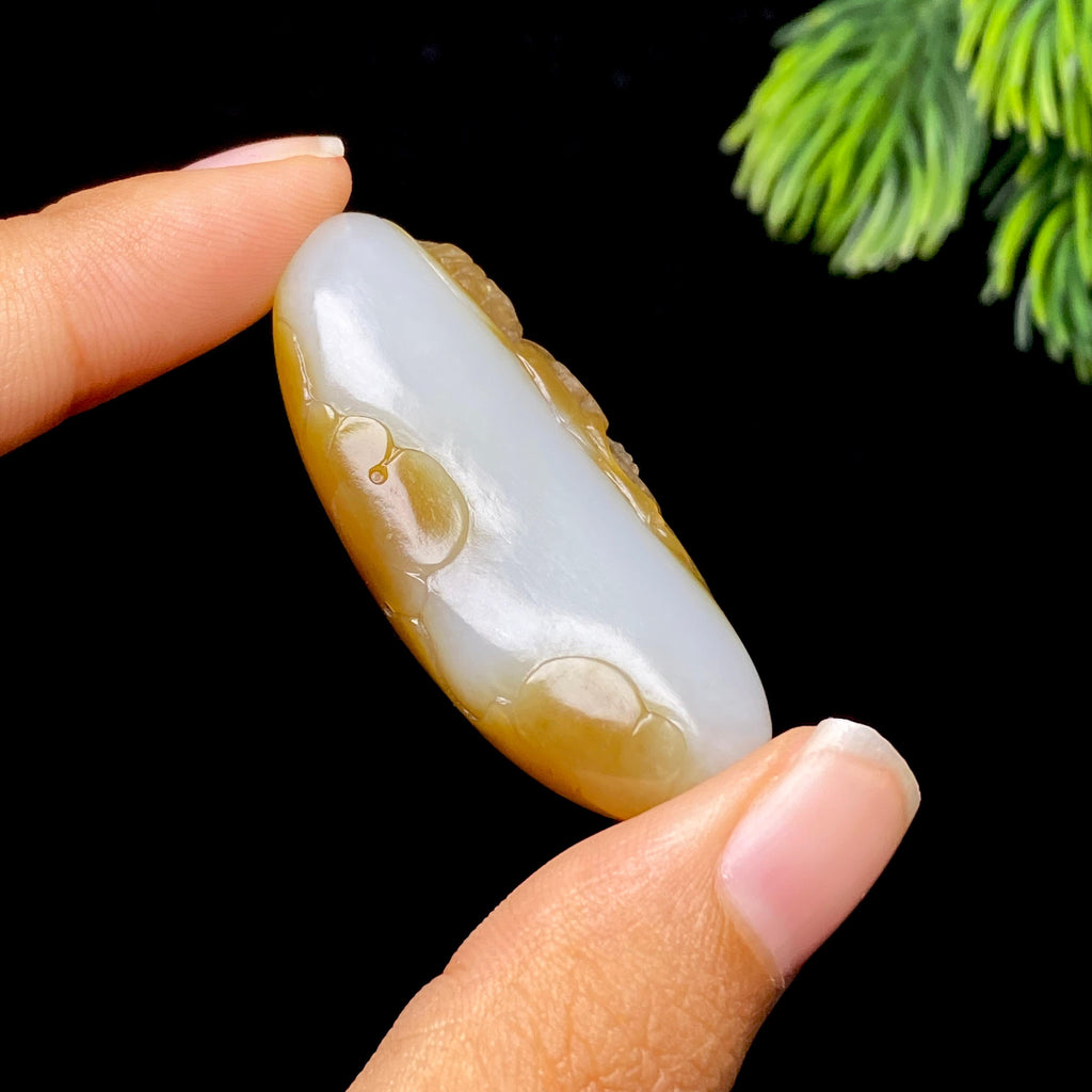 和田玉糖白观音（19.5g）