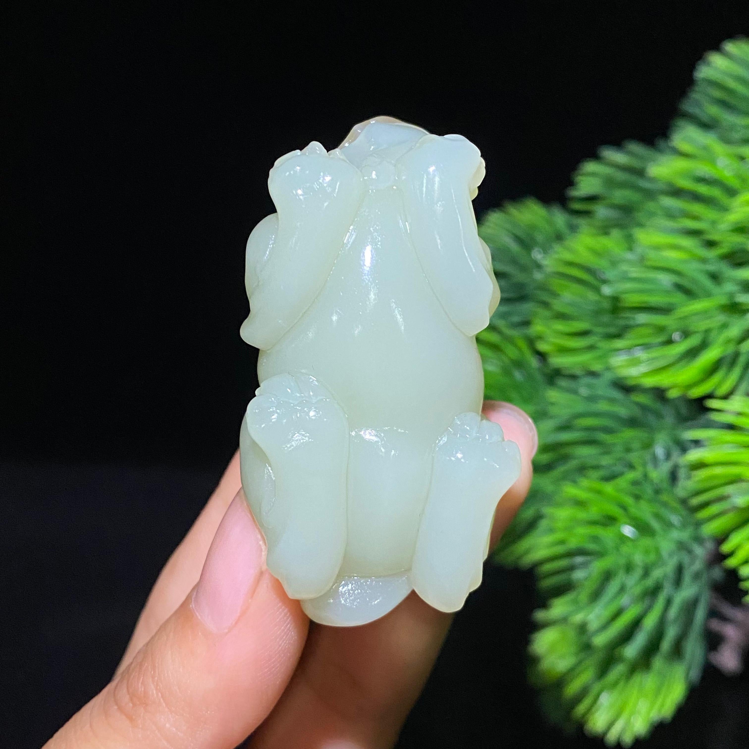 和田糖白玉貔貅挂件（61.1g）