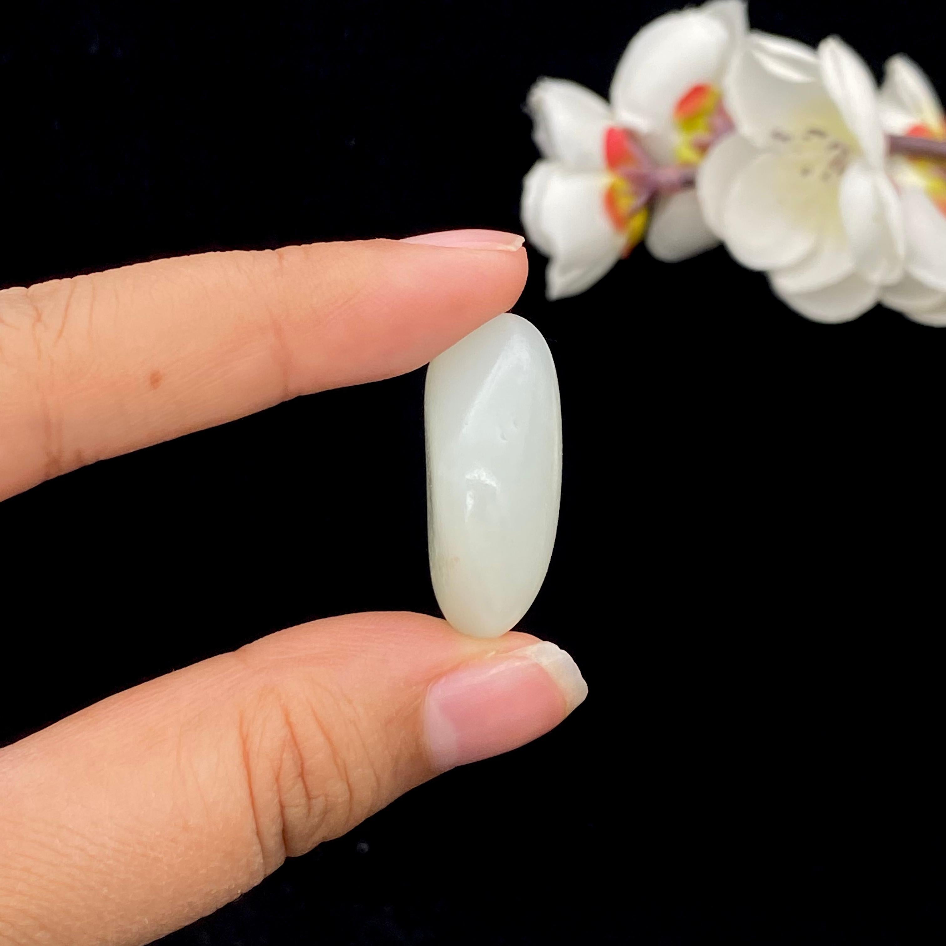 和田玉白玉籽料吊坠籽（13.5g）