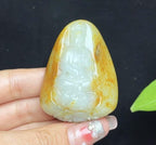 新疆和田玉红皮白肉籽料观音（76.3g）