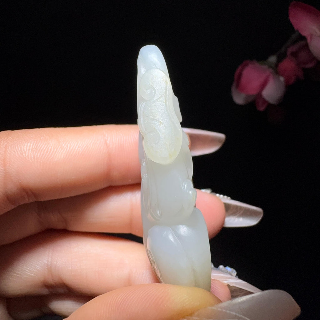 和田玉籽料挂件如意（27.3g）