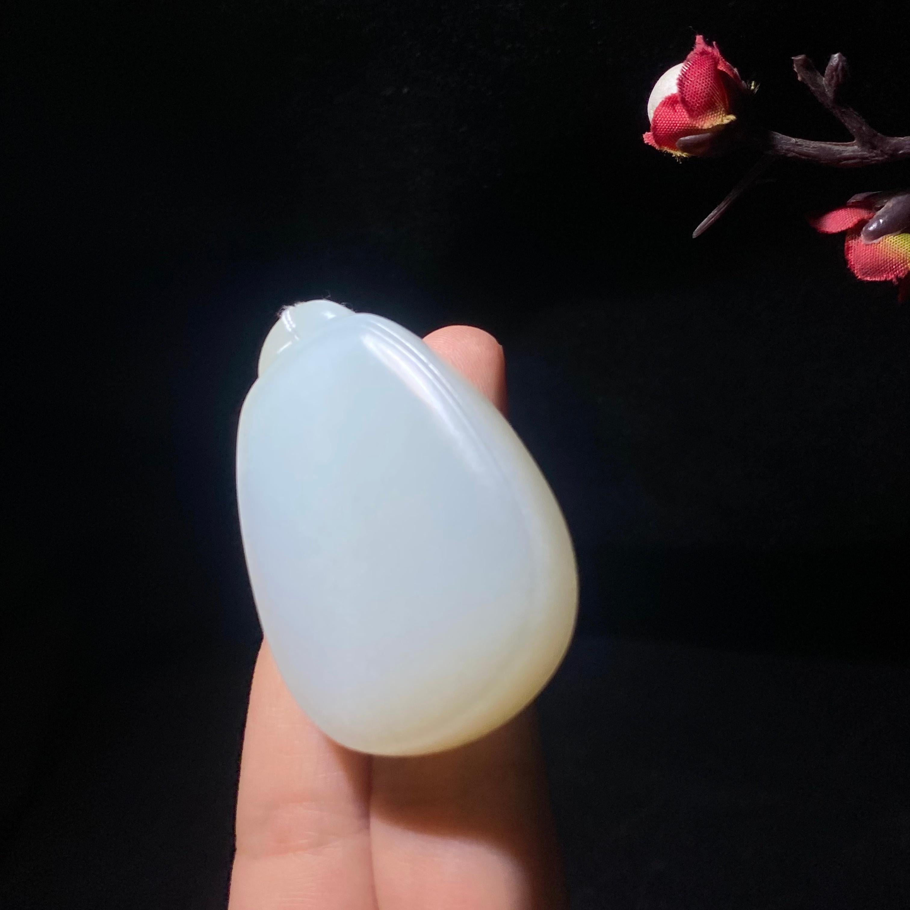 高品质新疆且末糖白玉无事牌（34.3g）