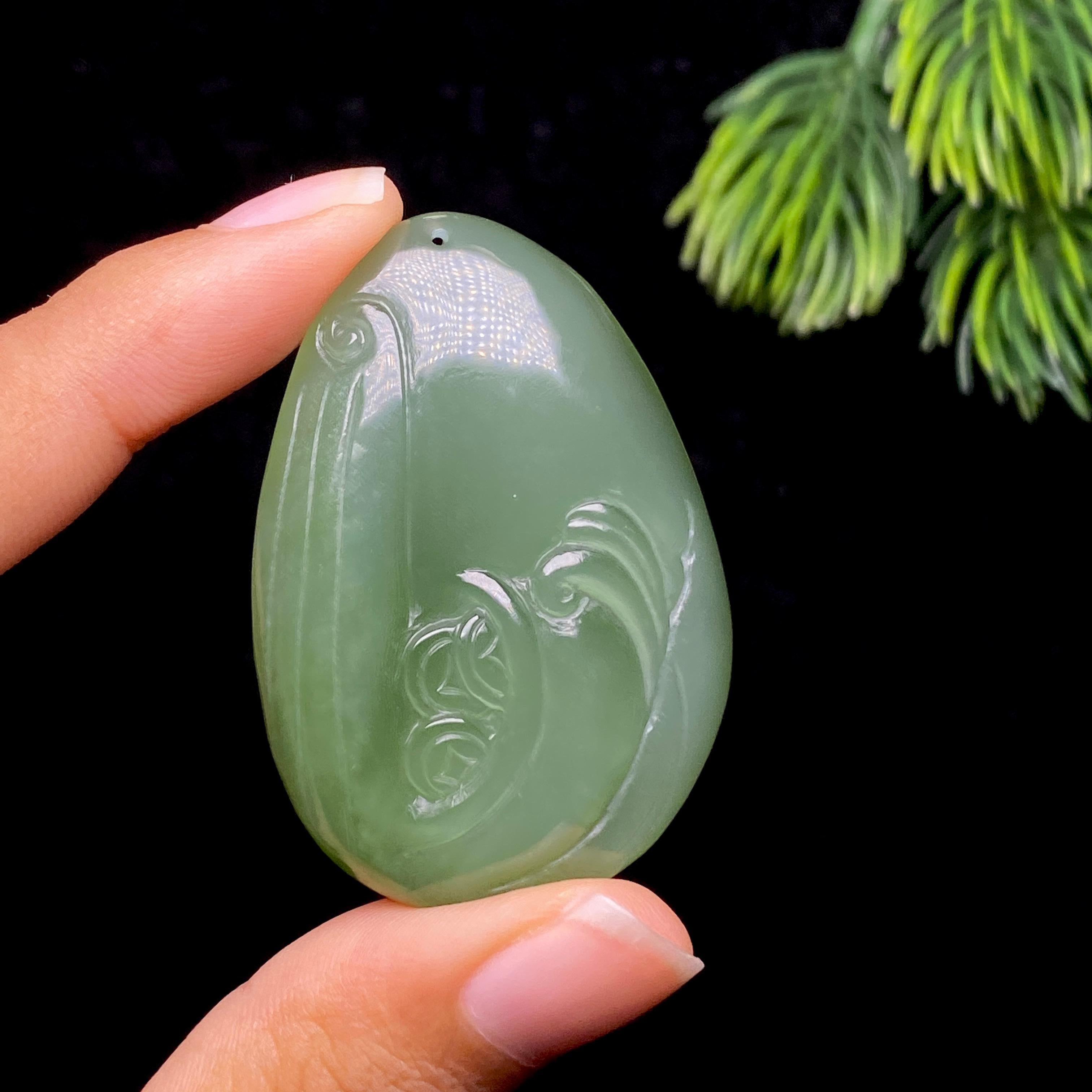 和田玉碧玉佛公（26.4g）