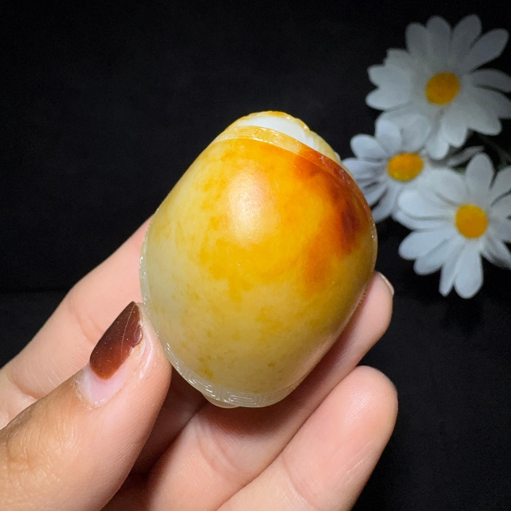 精品和田玉籽料手把件龙龟（69.7g）