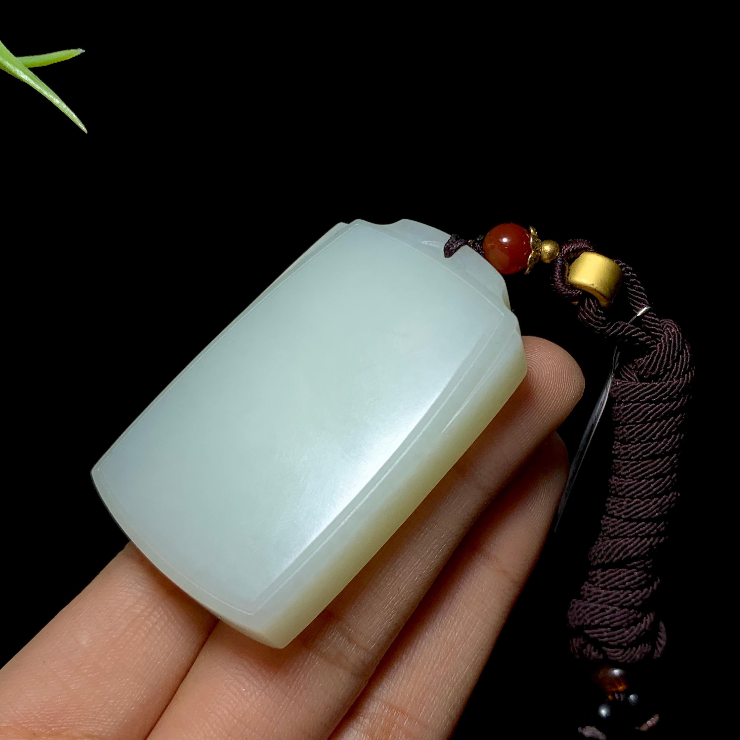 和田山料白玉无事牌（51.2g）
