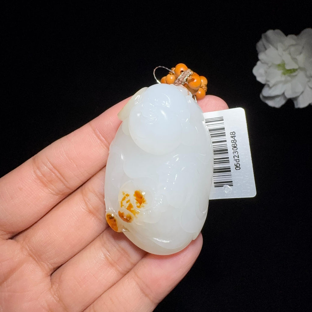 和田玉籽料挂件佛公（46.0g）