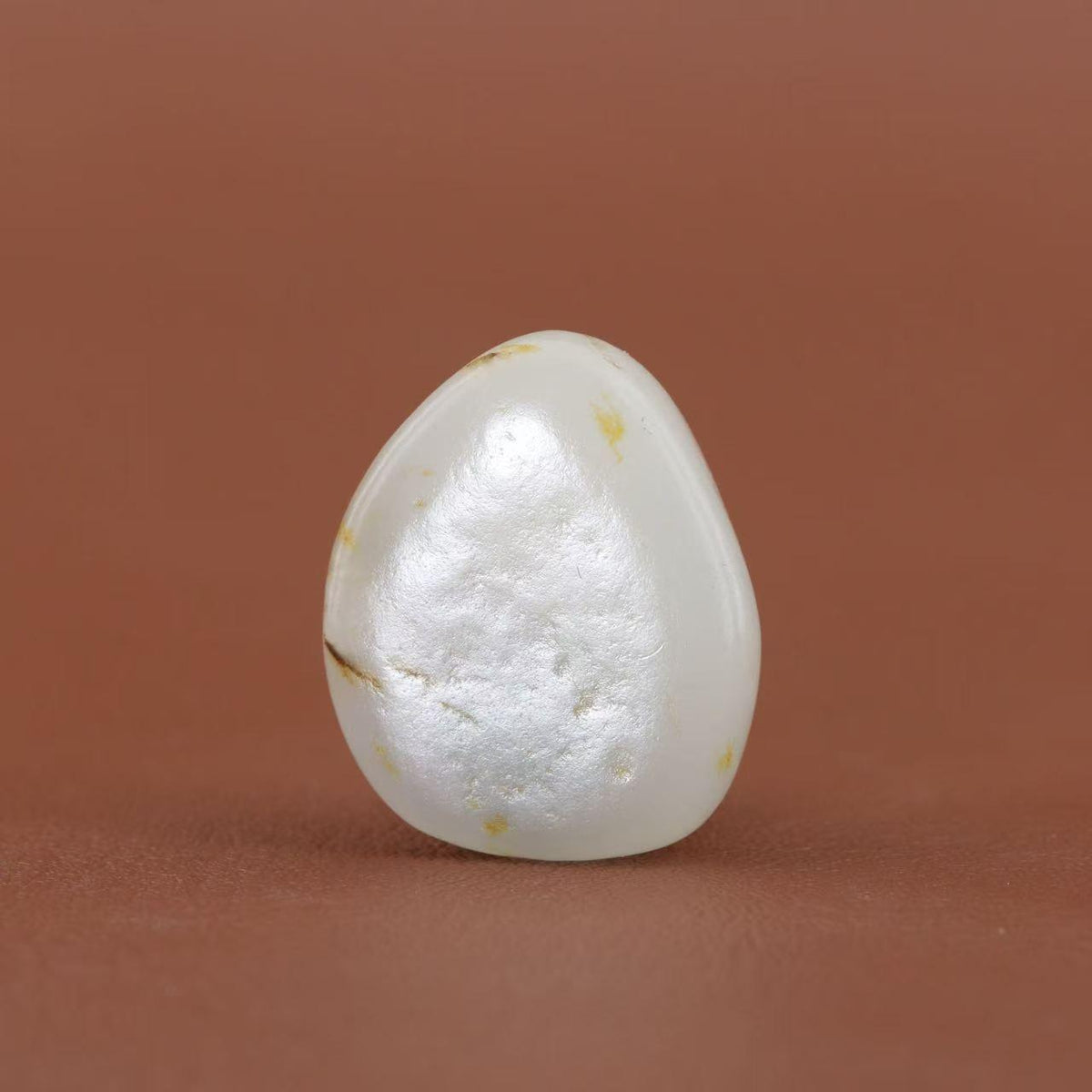和田玉洒金皮籽料戒面籽（4.5g）