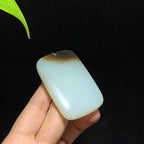 和田山料糖白玉无事牌挂件（69.3g）