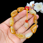 和田玉聚黄皮籽料【精品手串】（46.3g）