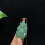 收藏级和田籽料沙枣财神挂件（38.5g）