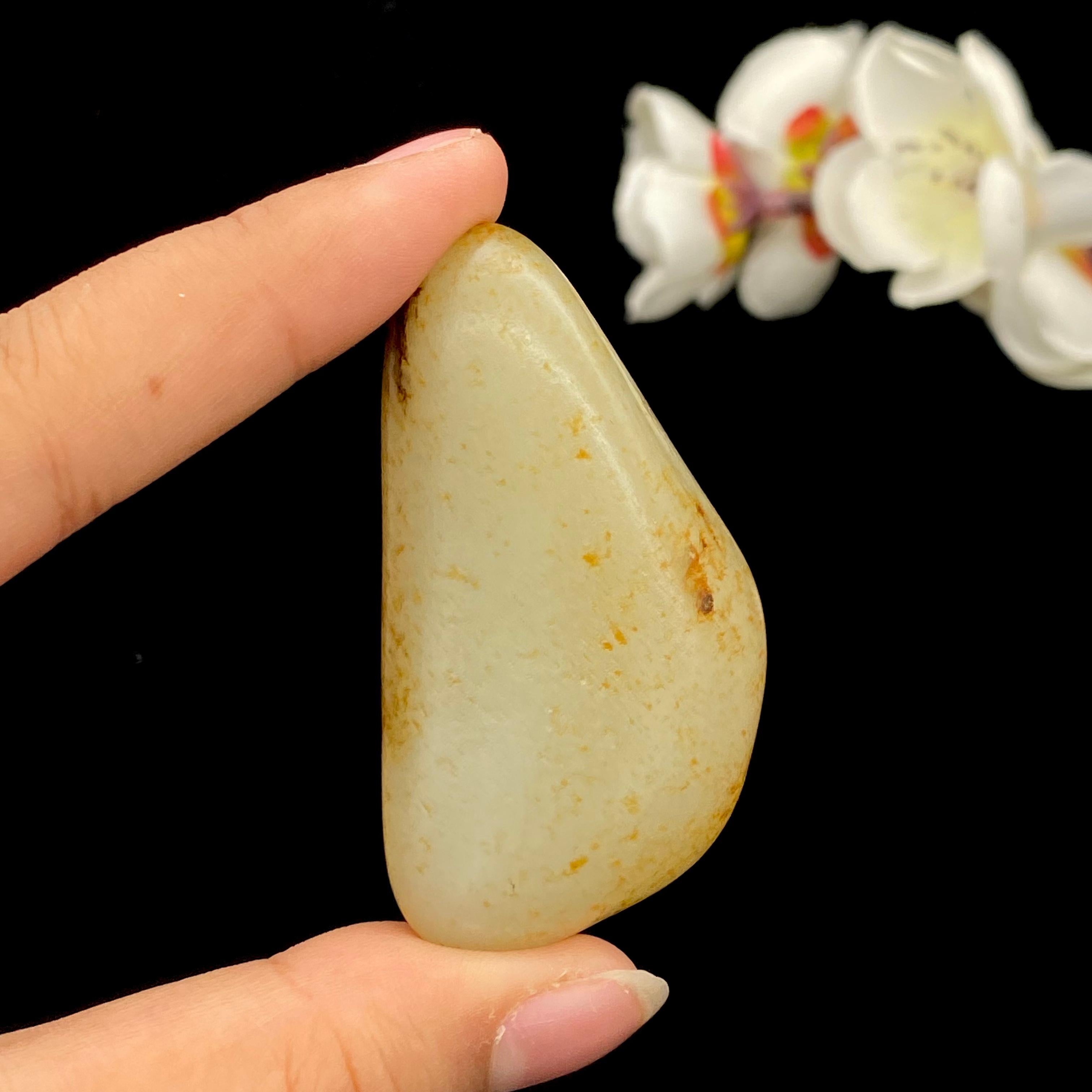 和田玉洒金皮籽料挂件（42.5g）