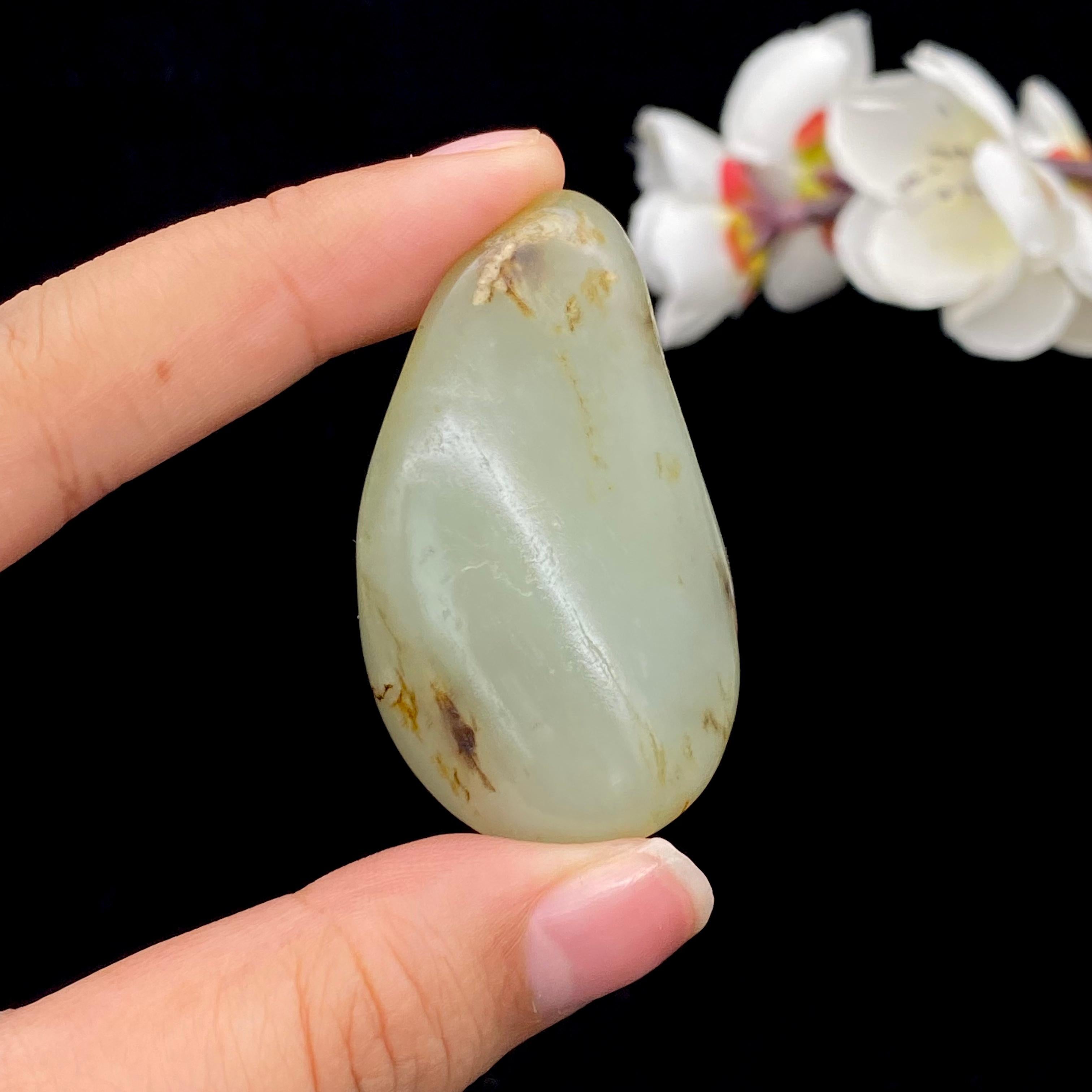 和田玉洒金皮籽料挂件（40.5g）