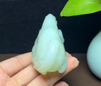 和田羊脂玉生肖马马到成功手把件摆件（247.1g）