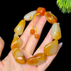 和田玉红皮籽料手串（88.31g）