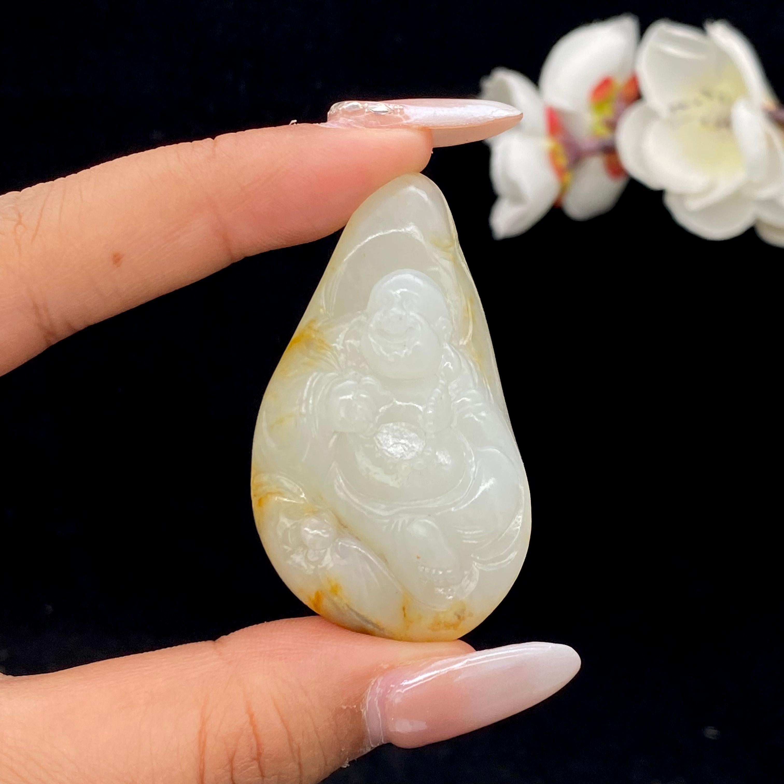 和田玉洒金皮籽料【佛公】（31.2g）
