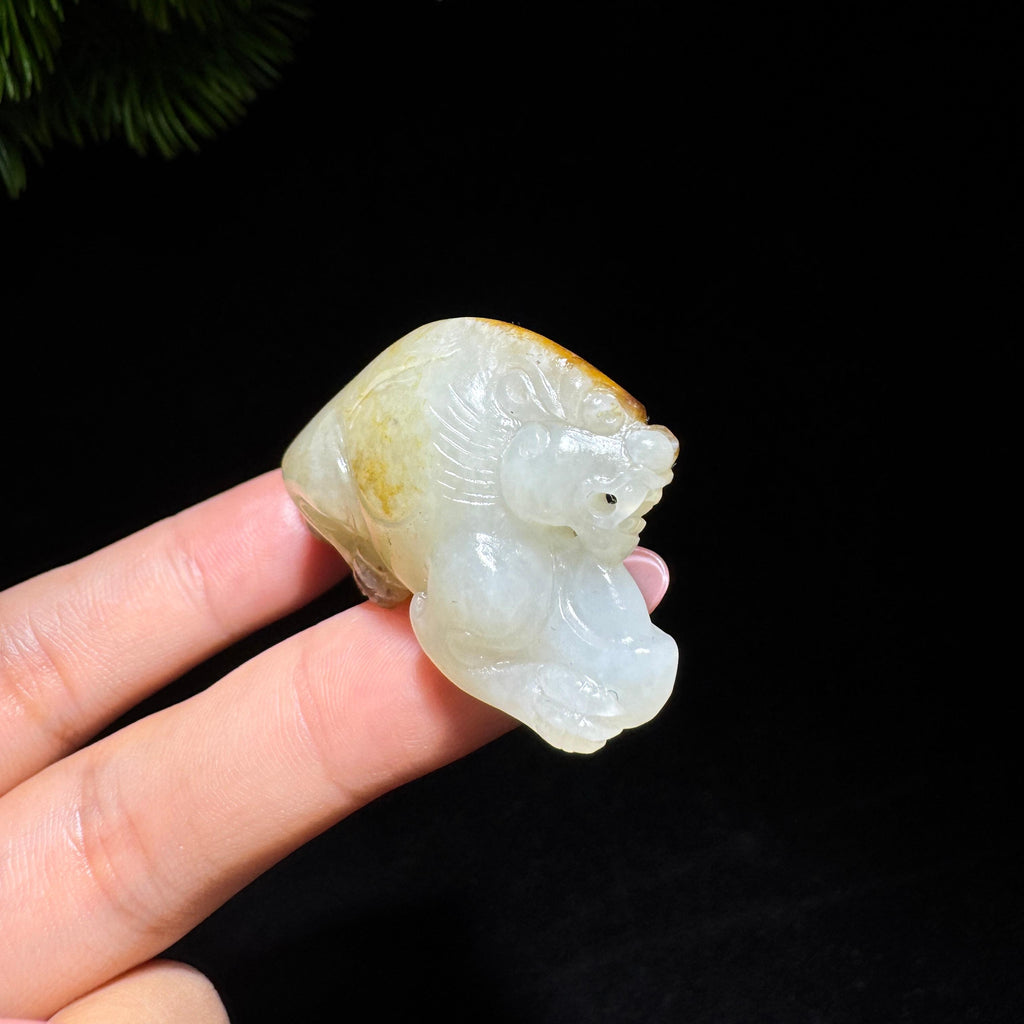 和田玉籽料红皮貔貅（32.5g）