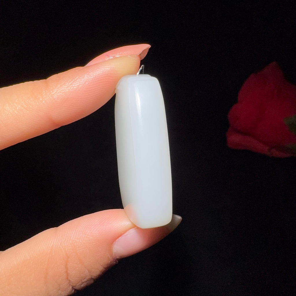 秒杀精品和田玉白玉平安无事牌（23.3g）