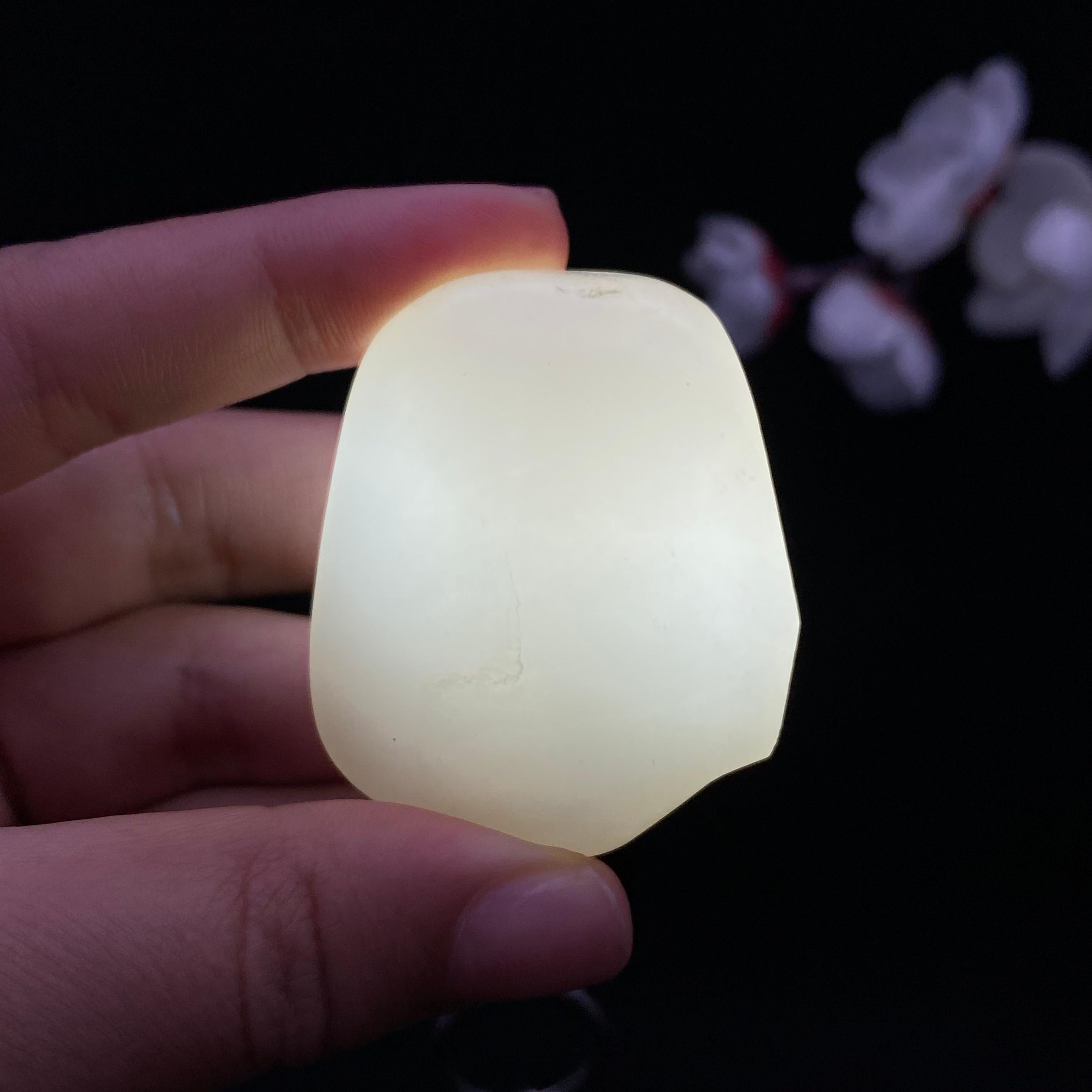 和田玉白玉籽料挂件（44.5g）