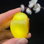 和田玉聚红皮籽料挂件（27.7g）