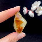 和田玉聚红皮籽料挂件（27.7g）