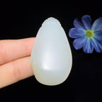 秒杀和田玉籽料平安无事牌（26.5g）