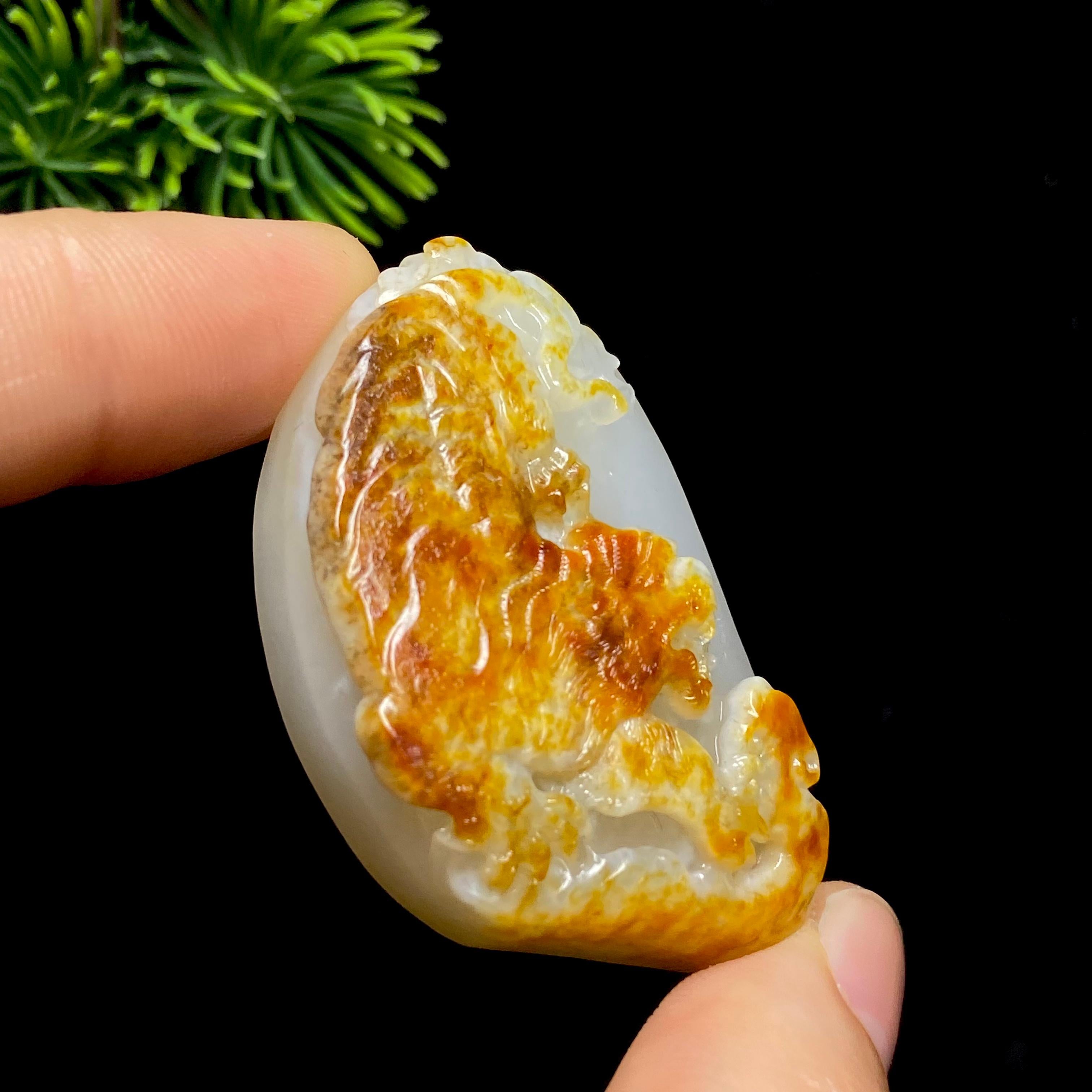 和田玉籽料下山虎（30.8g）