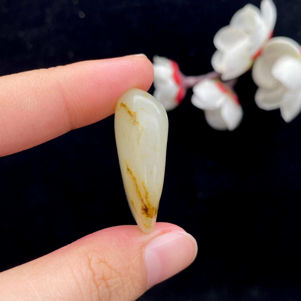 和田玉秋梨皮籽料吊坠籽（14.1g）