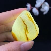 和田玉黄皮青花底籽料（46.9g）