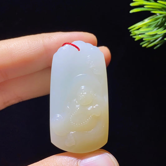 和田玉糖白佛公（25.0g）